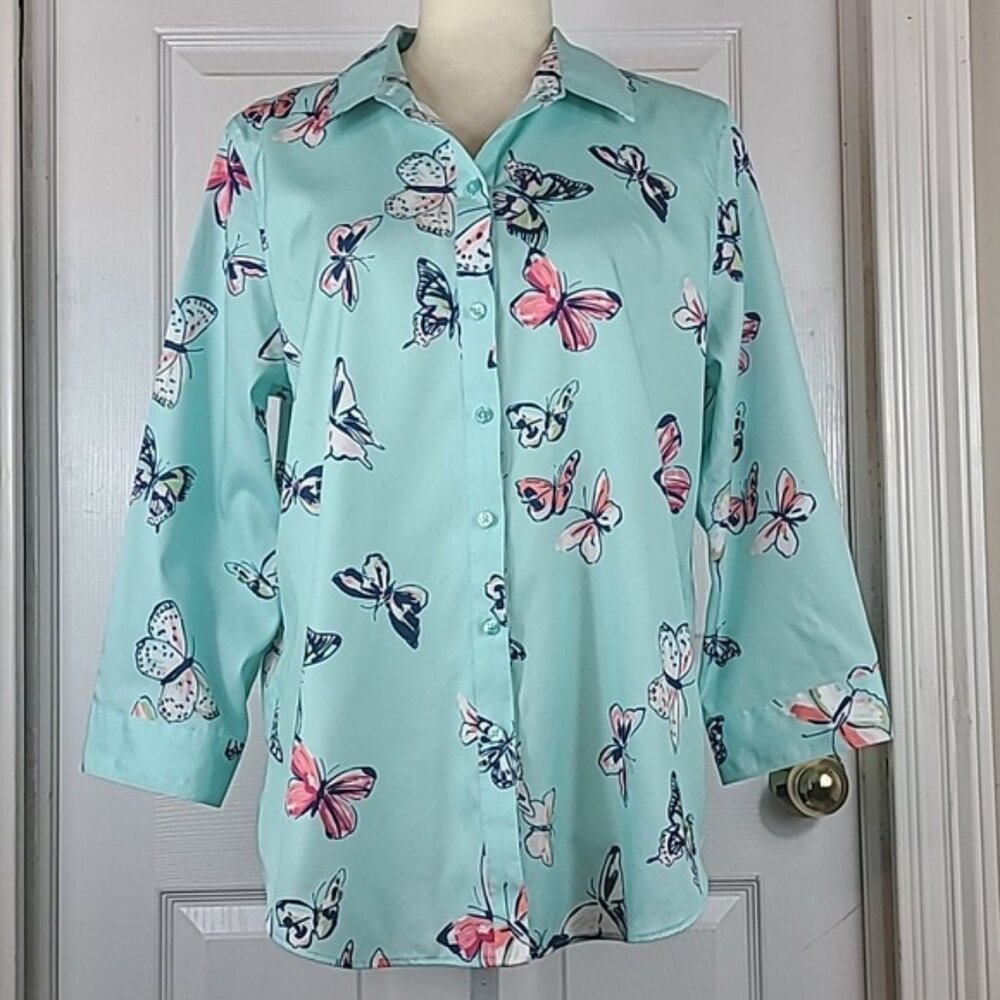 Coldwater Creek Butterfly Blouse